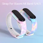 Цветной ремешок для Mi Band 6 5 4 3, спортивный сменный ремешок из ТПУ, мультяшный ремешок для MiBand 6 5 band 4 3 для Xiaomi Mi Band 6 5