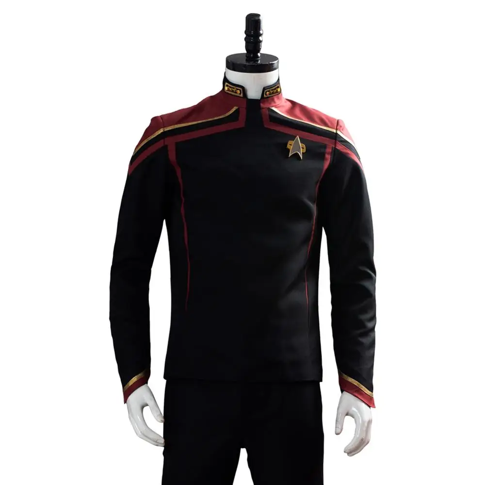Star Cosplay Trek Jean-Luc Picard Costume Uniform Outfit Full Suit Halloween Carnival Costumes Custom | Тематическая одежда и