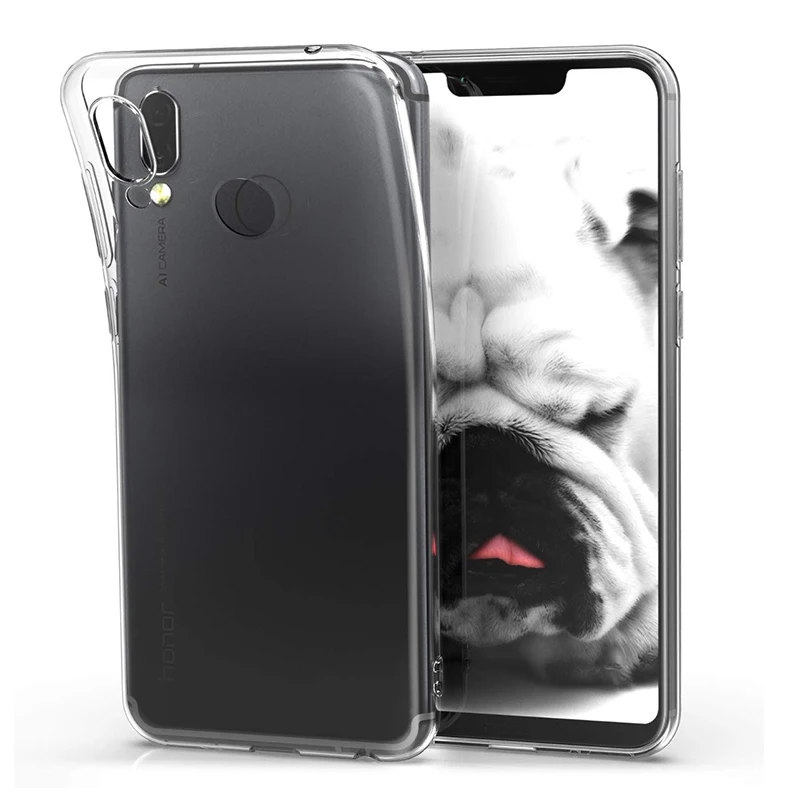 Прозрачный мобильный телефон чехлы для Huawei Honor Play 6 3 дюйма Мягкий ТПУ силиконовый