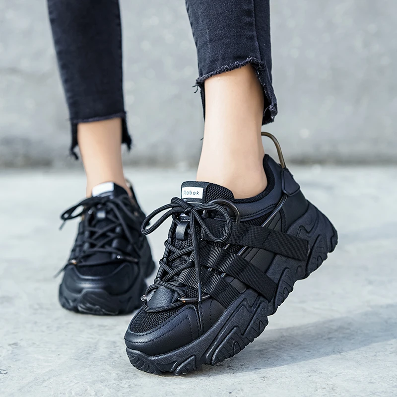 

2020 New Chunky Sneakers Platform Ladies Fashion Sneakers Women Designer Black Vulcanized Dad Casual Shoes Woman basket femme