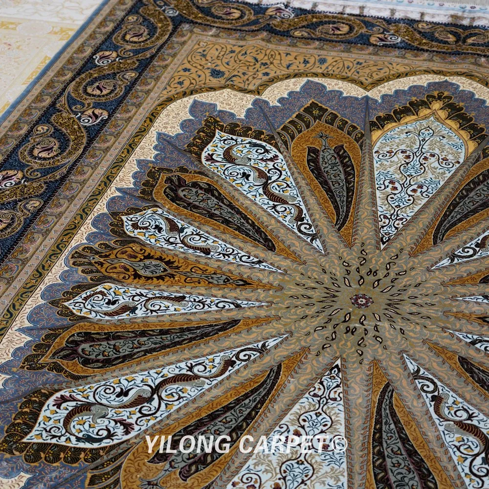 Koop Yilong 8 'X 11' Perzische Zijden Tapijten Voor Koop Antieke Nieuwe Ontwerp Kashmiri Handgemaakte Tapijt (YWX140A)