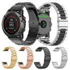 Ремешок для наручных часов Garmin Fenix 6S 6X 6 Pro 5X 5 5S 3HR D2 S60, быстросъемный браслет из нержавеющей стали, 26 22 20 мм