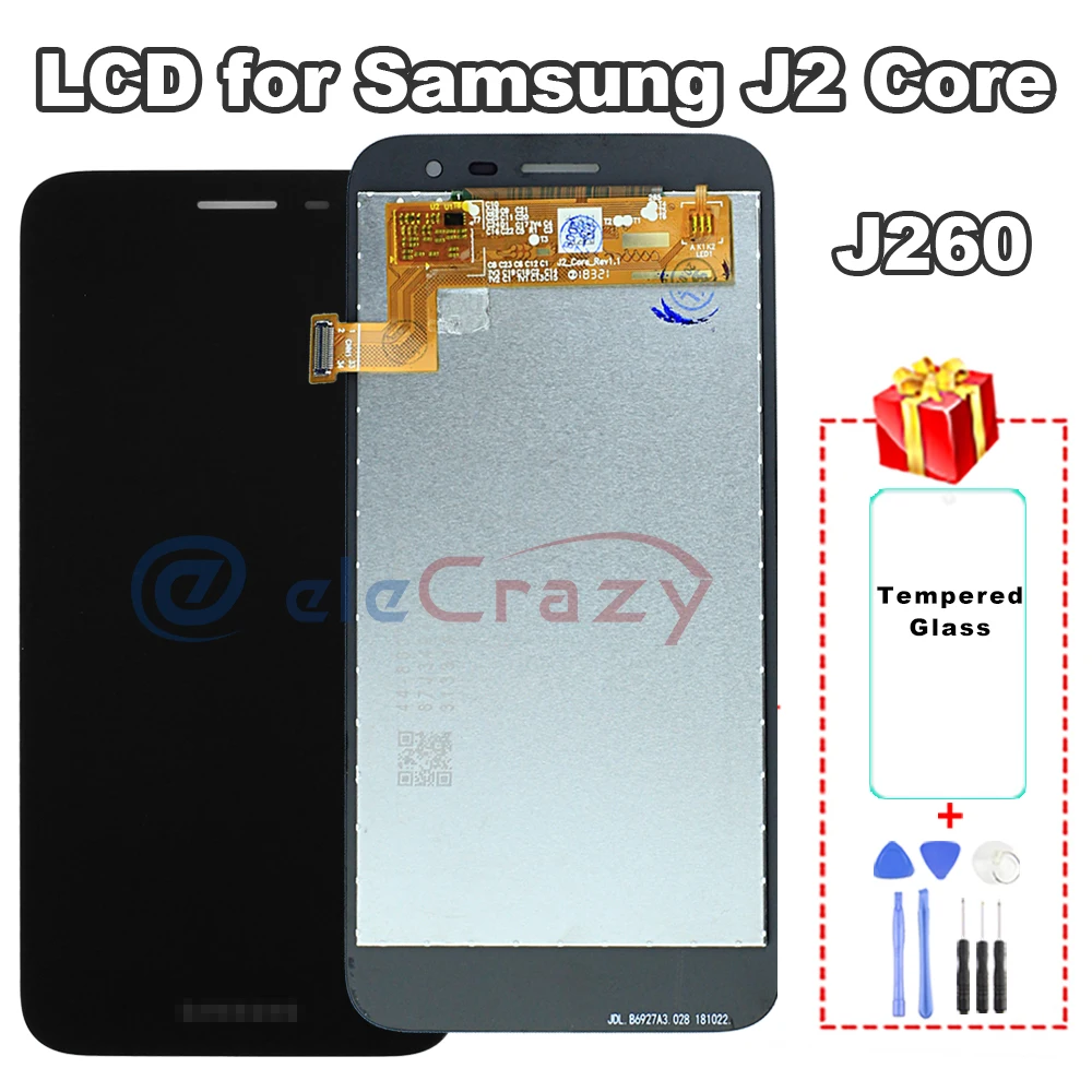

ЖК-экран премиум-класса для Samsung Galaxy J2 Core j260, J260F, J260G, J260M, J260Y, с сенсорным дигитайзером в сборе, замена