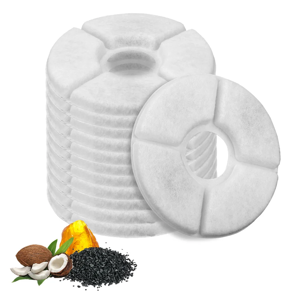 

Replaced Activated Carbon Filter For Pet Dog Round Fountain Dispenser Replacement Filters Flower For Cat Water Drinking Fountain