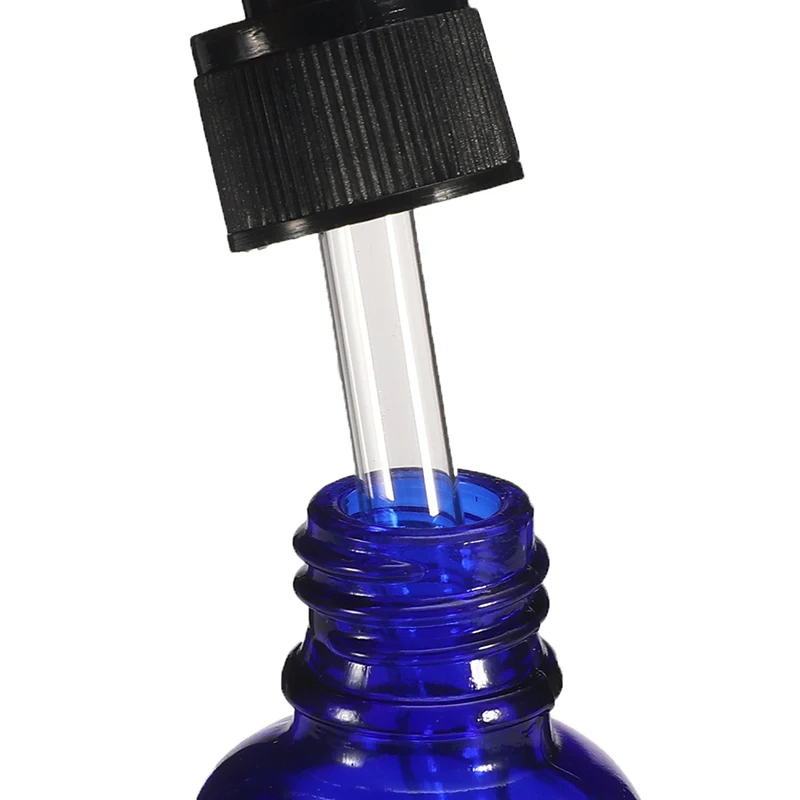 Empty Dropper Bottle Blue Essential Oil Glass Aromatherapy Liquid Brown 30ml Drop For Massage Pipette Bottles Refillable | Красота и