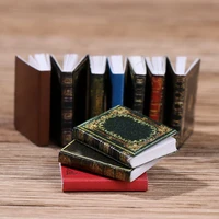 3pcs 112 dollhouse vintage miniature book model notebook doll house furniture decor doll accessories photo props playing house