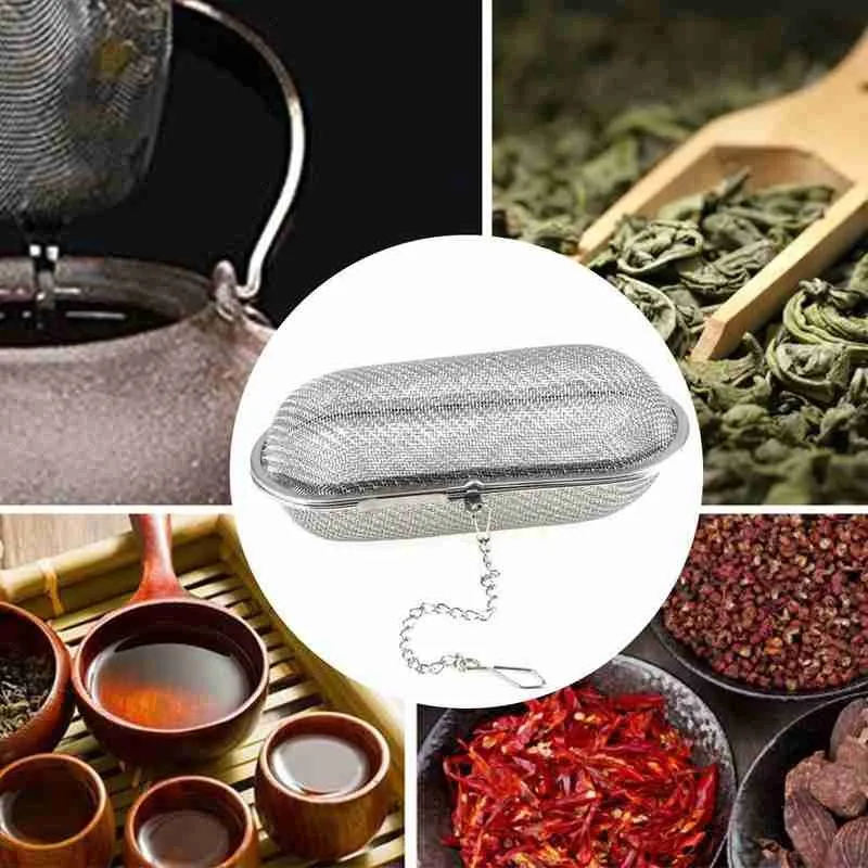 

Steel Tea Strainer Tea Filter Reusable Tea Filter Infuser Spice Loose Tea Leaf Herbal Tool Kitchen Teaware Gadgets