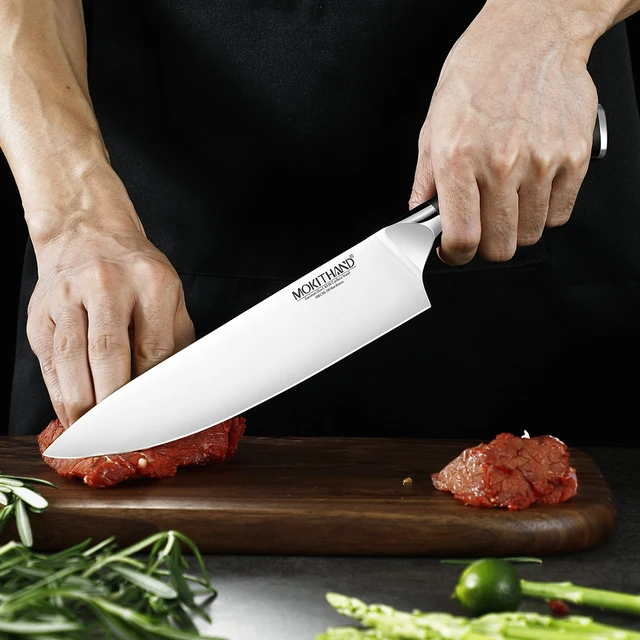 Chef knife 1-5 Pcs Set Kitchen Knives German 1.4116 Steel Sharp Japanese Santoku Knife Cleaver Slicing Utility Paring Knife 4