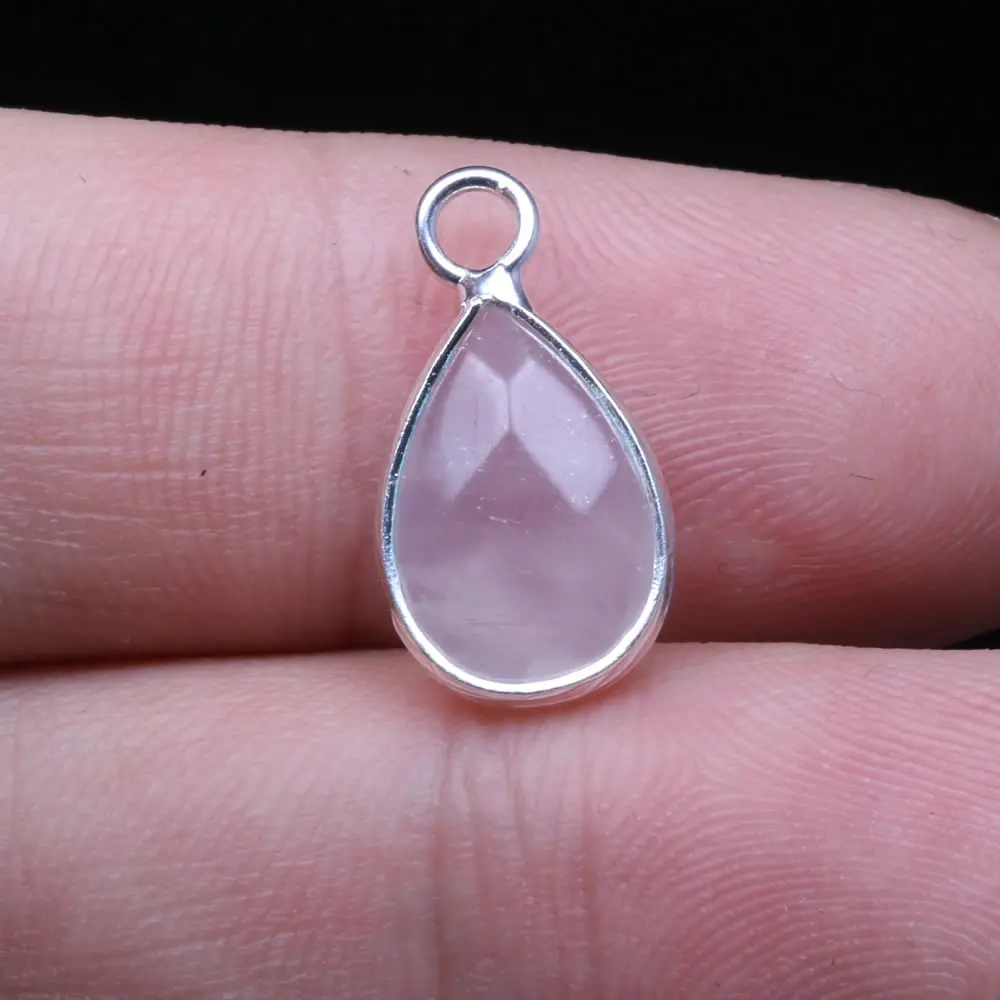 

Drop-shaped Cut -plated Flash Labradorites Pendant Reiki Healing Natural Stone Amulet DIY Jewelry Gift Size 10x18mm