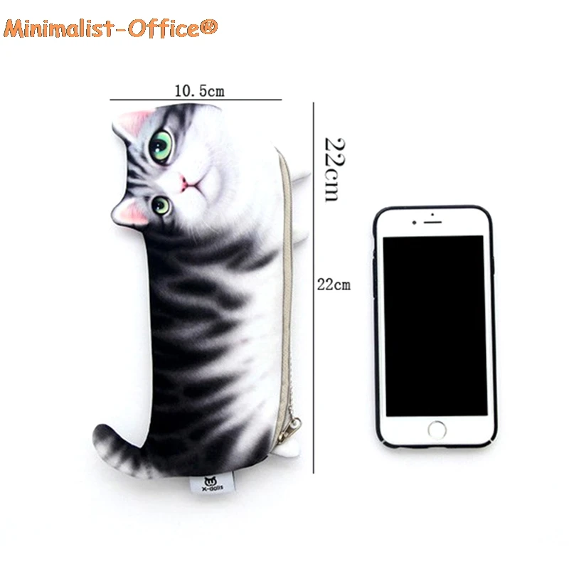 

Cartoon Cat Pencil Case Soft cloth School Stationery Pen Bag Gifts For Student