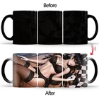 Творческий комиксов черные пикантные героини кофейные кружки модные ток Подарочная чашка кружка boyfriend молочный чай обесцвечиваясь и не стеклянные чашки BSKT-005