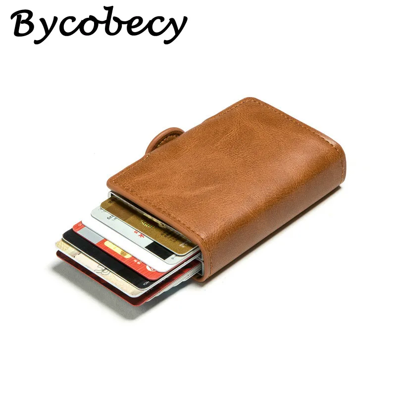 Bycobecy 2021 RFID блокирующий противокражный дорожный кошелек из искусственной кожи