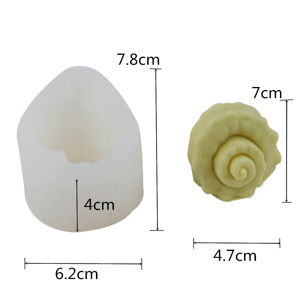 

3D Cute Conch Silicone Mold DIY Chocolate Fondant Baking Molds Cake Decorating Tool Art Soap Candle Clay Crafts Making Mold Form
