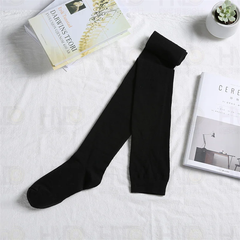 Women's Warm Socks 2022 Autumn Winter Long Thigh High Socks Ladies Plus Size Cotton Stockings Grey Knee Socks for Students Girls