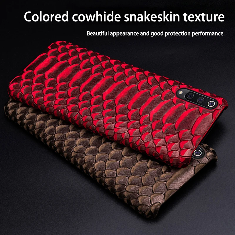 

Phone Case For Xiaomi Mi 8 9se 9T A1 A2 A3 lite Max 2 3 Mix 2s 3 Poco F1 Python Texture For Redmi Note 4 4X 4A 5 6 7 8 Pro Case
