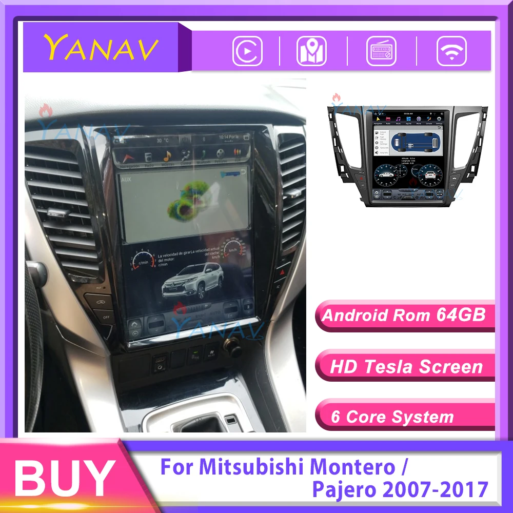 

2 din Android car auto radio head unit multimedia player For Mitsubishi Montero / Pajero 2007-2017 Car video tape GPS navigation