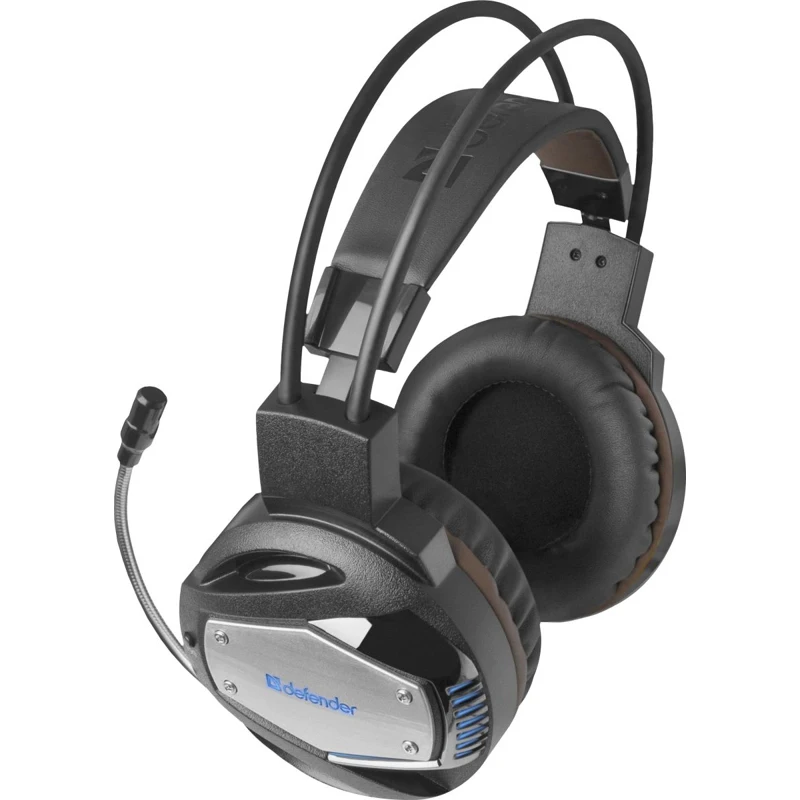 Гарнитура Defender Warhead G-500 black/brown проводная стерео 20-20000 Гц 32 Ом 115 дБ 20-16000 -54 USB/2x mini jack |