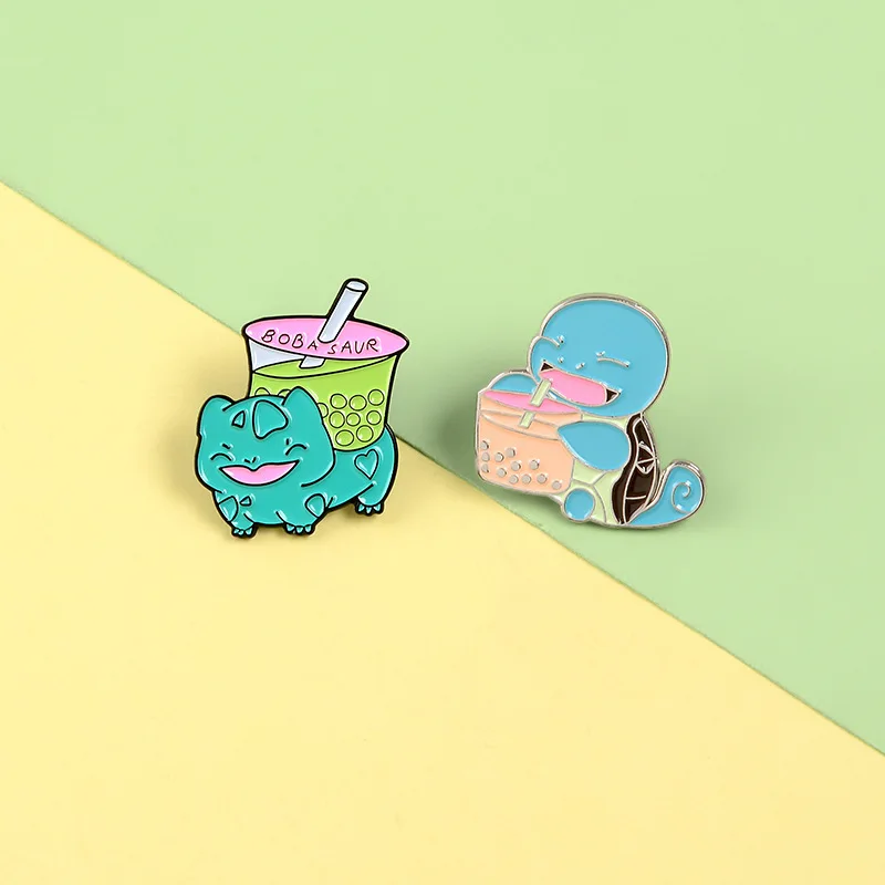 Брошь из металлического сплава в виде животного с жемчугом | Украшения и