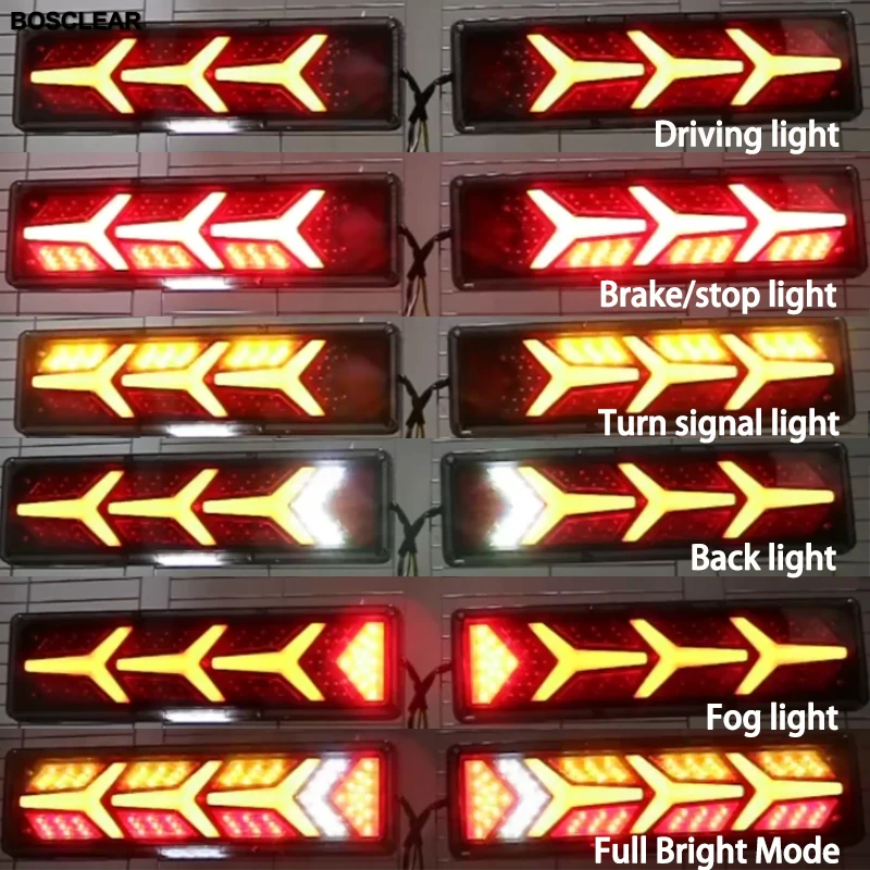 Комплект из 2 предметов грузовик с прицепом караван светодиодные задние