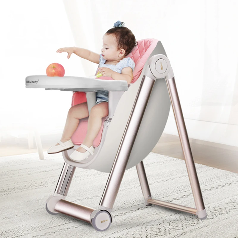 Baby Dining Chair Multifunctional Installation-free Baby Learning Chair Foldable Portable Children Dining Chair