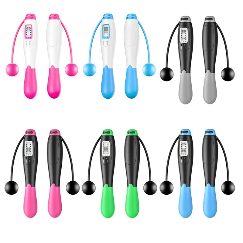 

Cordless Electronic Skipping Rope Gym Fitness Cordless Skipping Smart Jump Rope with LCD Screen Counting Speed Skipping Counter