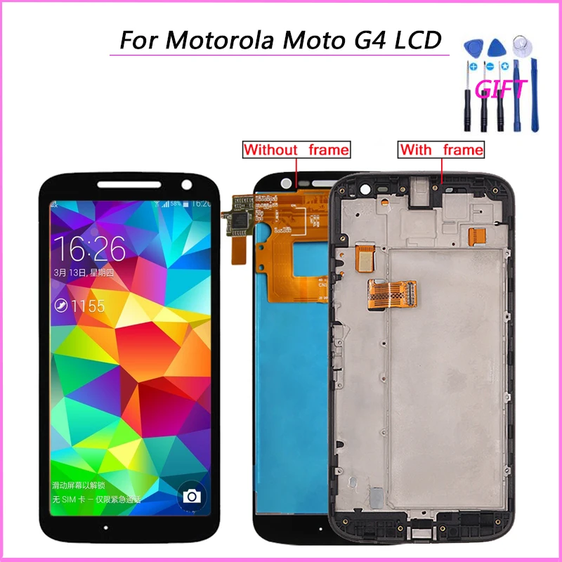 Протестировано для Motorola Moto G4 ЖК дисплей сенсорный экран XT1622 XT1625 XT1620 XT1621