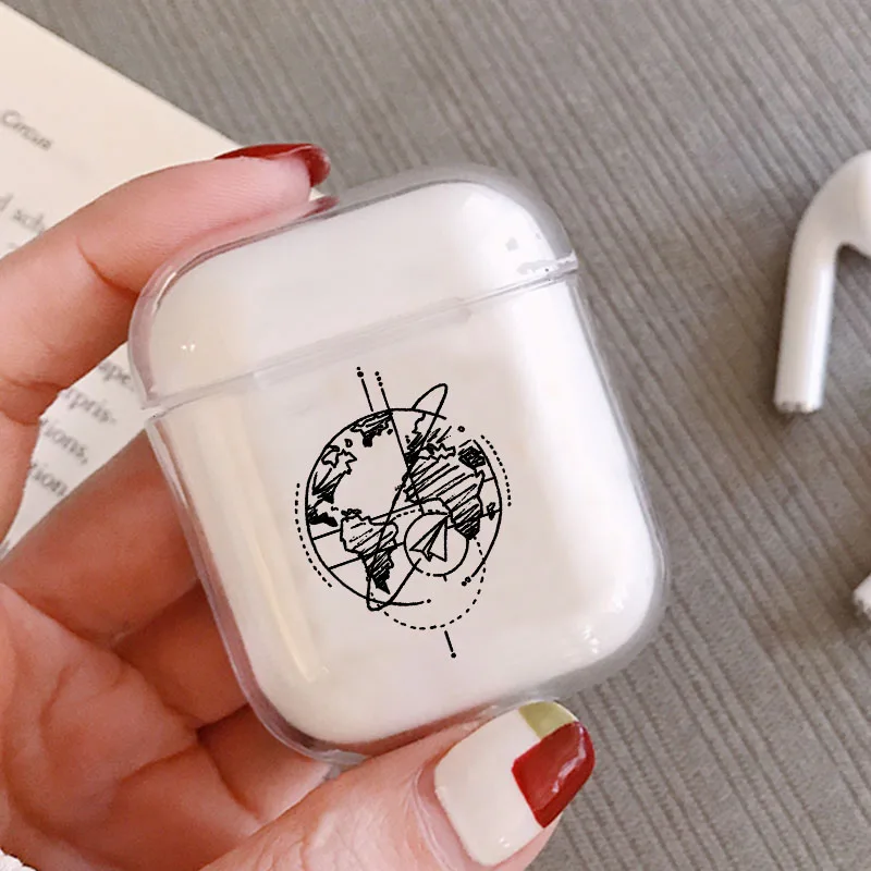Роскошные аксессуары для карт чехол для Airpods 1 2 прозрачная Bluetooth гарнитура наушники дорожный прозрачный мягкий чехол s силиконовый чехол