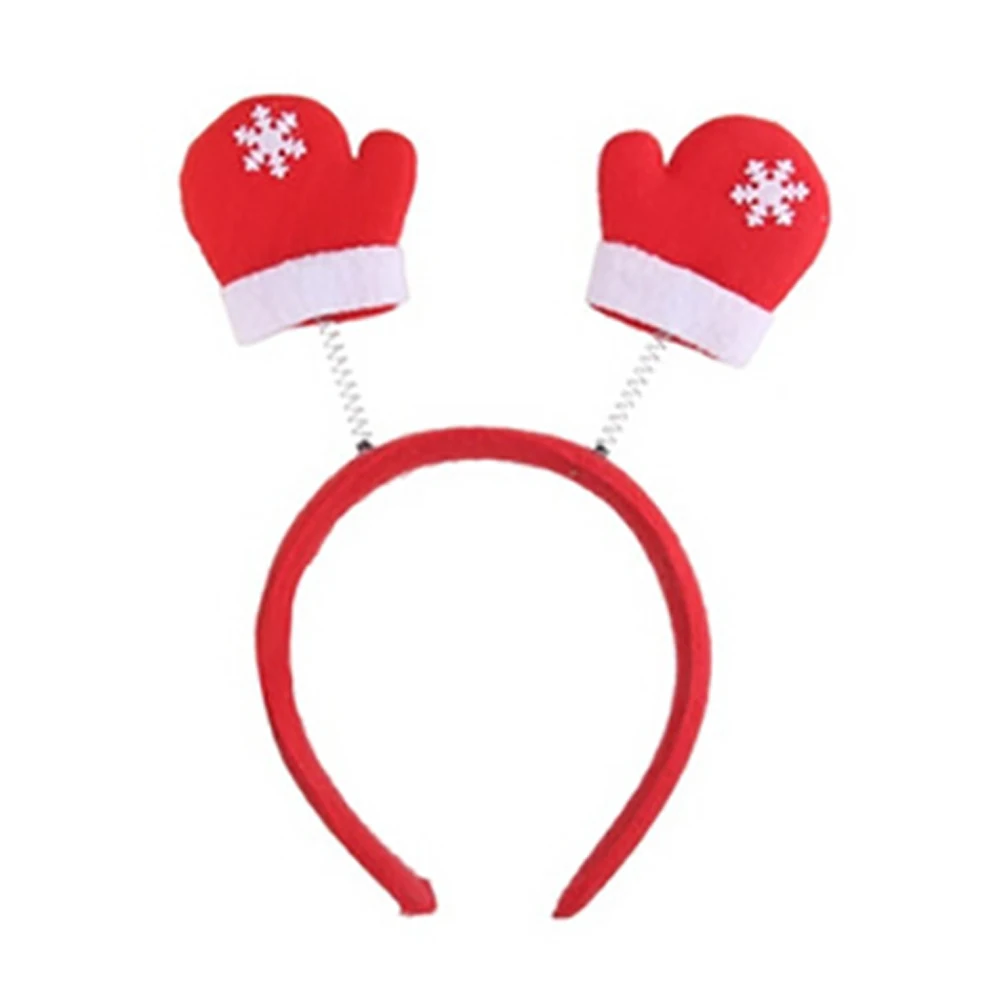Милая Рождественская повязка на голову украшение Санта Клаус Снеговик