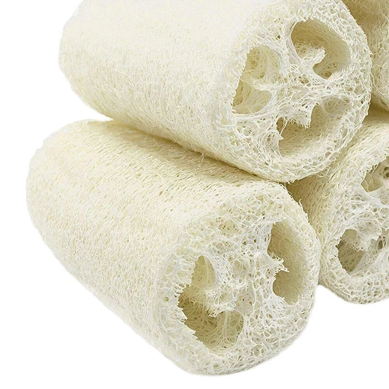 

6 Pack of Organic Loofahs Loofah Spa Exfoliating Scrubber natural Luffa Body Wash Sponge Remove Dead Skin Made Soap