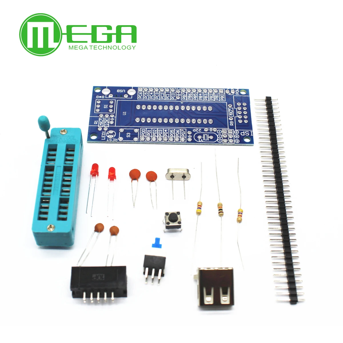 Макетная плата ATMEGA8 ATMEGA48 ATMEGA88 AVR (без чипа) комплект сделай сам | Электронные