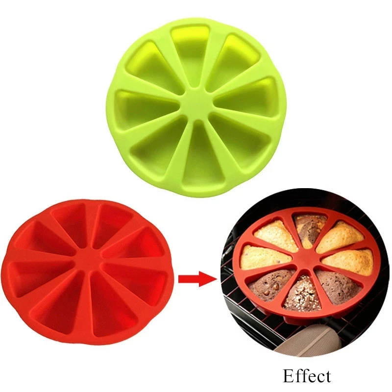 Формы для выпечки силиконовая форма с 8 отверстиями мыла ломтики пиццы