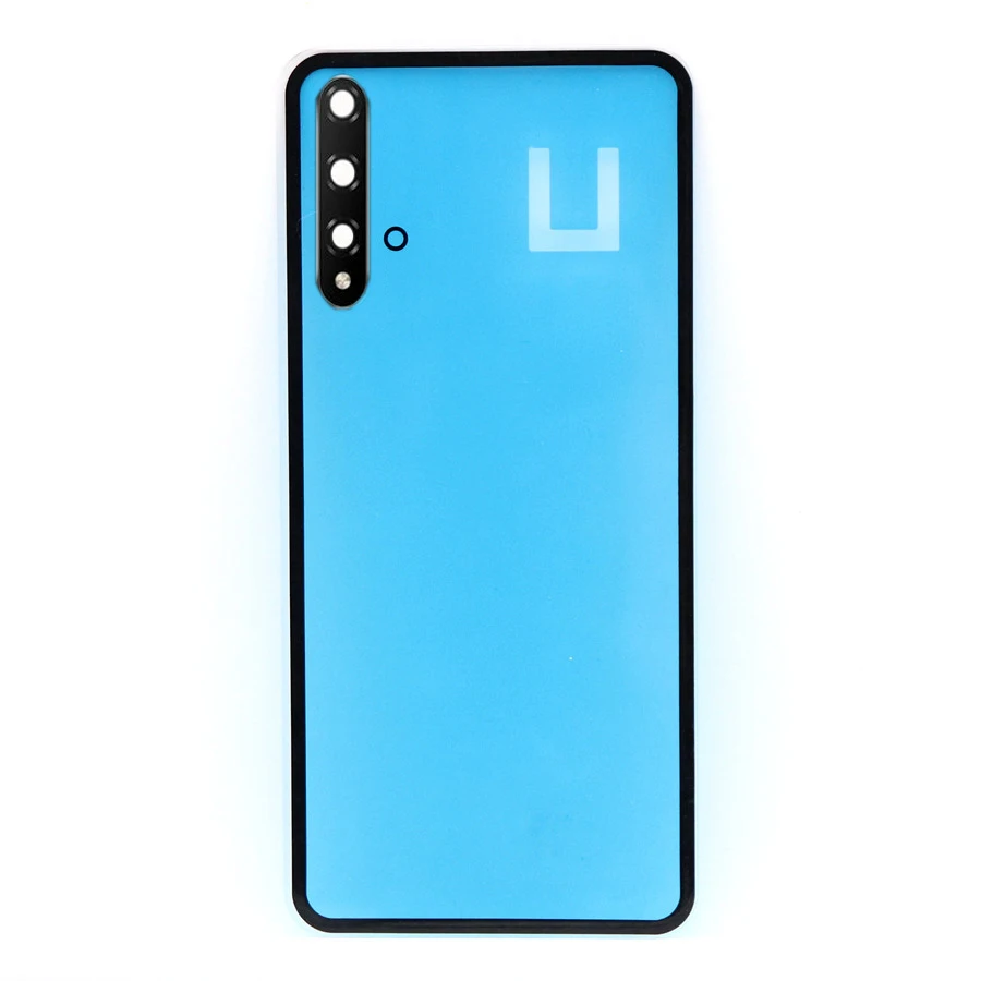 Задняя крышка батарейного отсека для Huawei Honor 20 стеклянная панель задний корпус