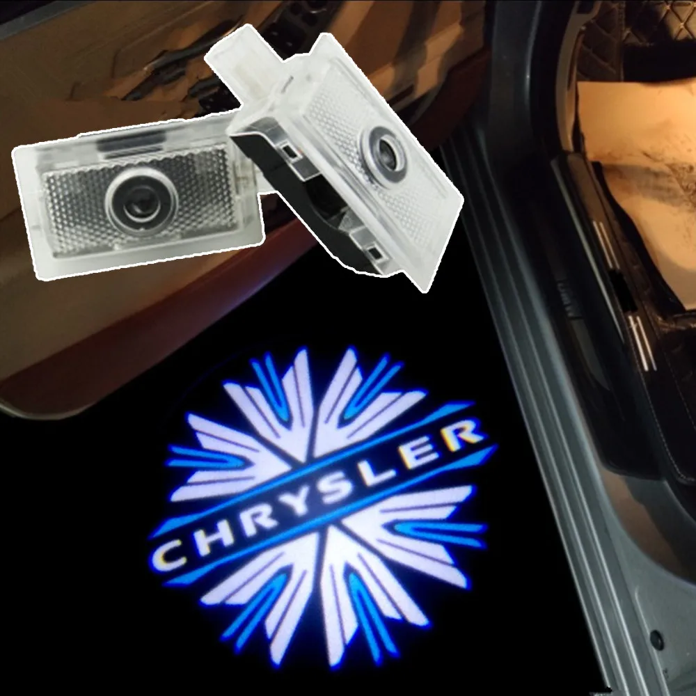 2 шт. автомобильный для Chrysler светодиодный Добро пожаловать на дверь Лазерная