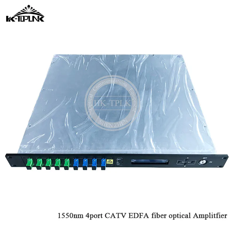 CATV EDFA Волоконно-оптический усилитель 1310/1490/1550 WDM 1550nm 1U/ 80W 4 порта * 19dbm sc/apc sc/upc