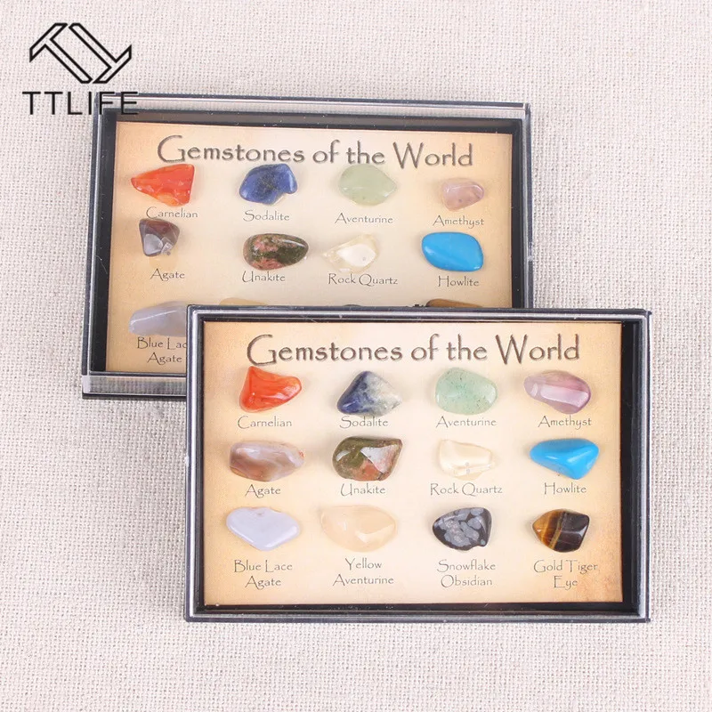 12 шт./компл. минерального сырья Натуральный камень ремесло с украшением в виде