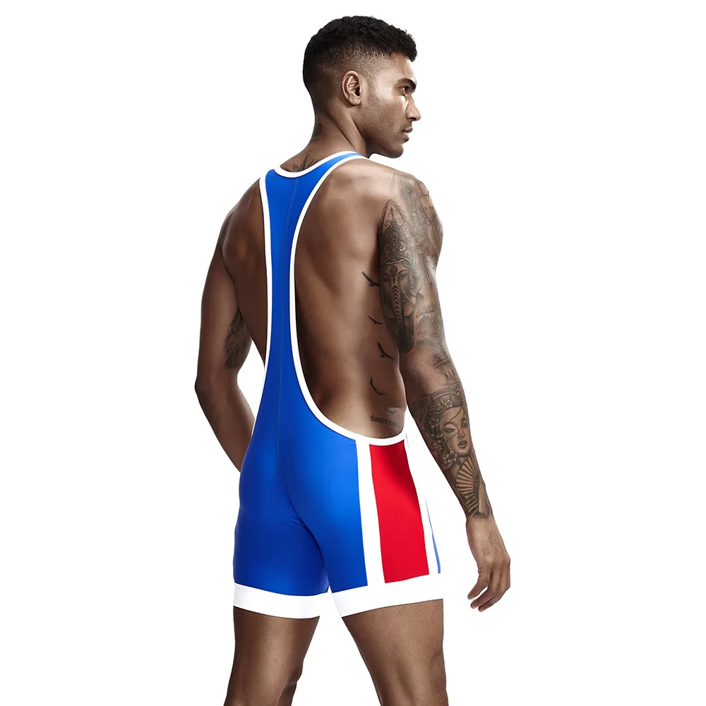Tauwei Man Full Body Leotards Wrestling singlet Mens Body Building Swimsuit Gym Bodywear Man Tight Swimwear