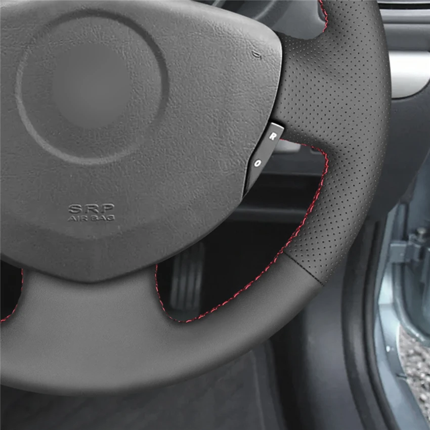 Чехол на руль из натуральной кожи для Renault Clio 2 2001-2005 Dacia Sandero 2008 2009 2010 2011 2012 |