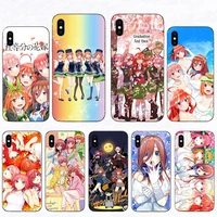anime the quintessential quintuplets phone case for iphone xs 12 11 pro max x xr 10 6 7 8 6s plus se shell 13 mini 5 hard cover