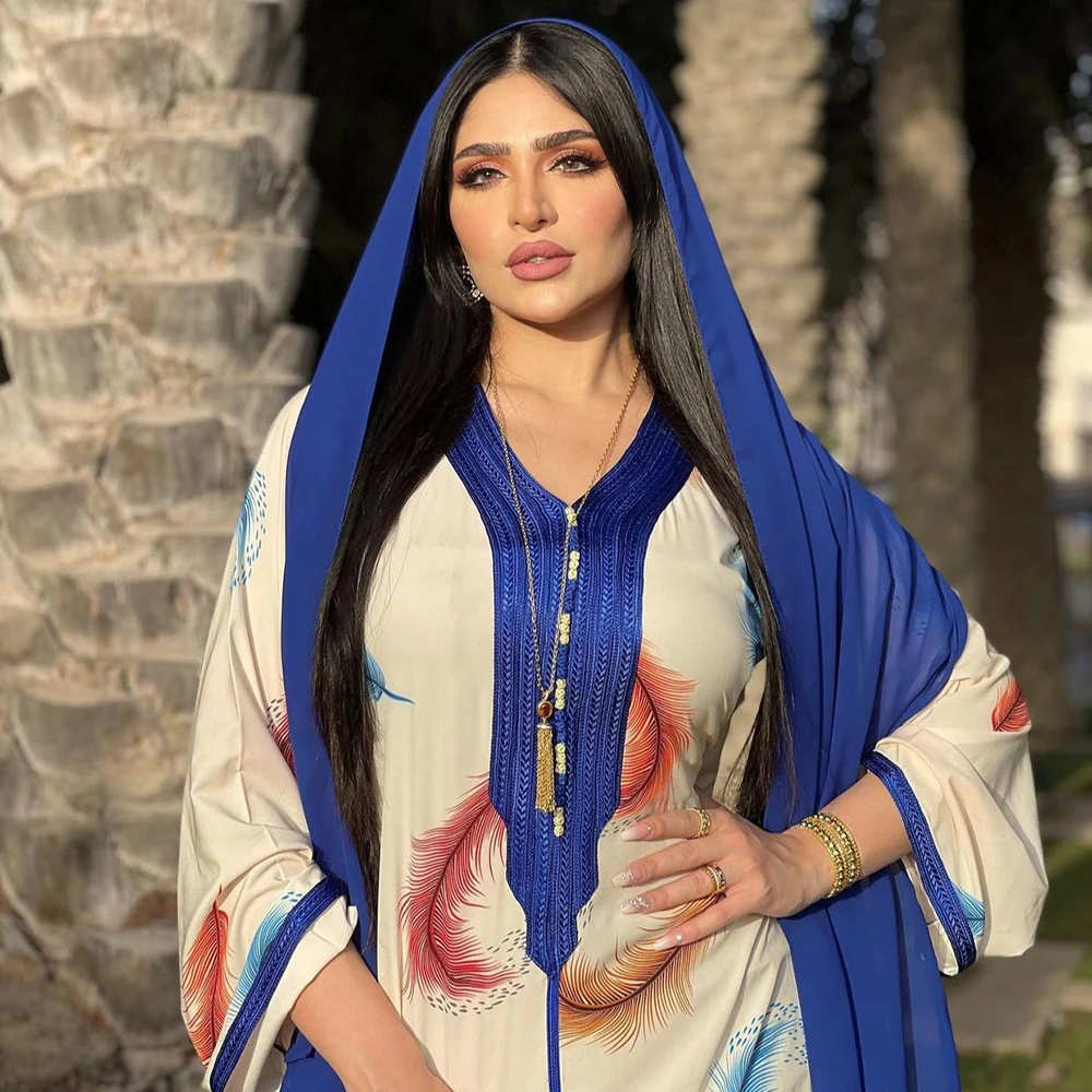 Рамадан, женский халат Djelaba, марокканский кафтан, кафтан, марокканская абайя, Дубайский халат, мусульманский модный хиджаб, платье, турецкие ...