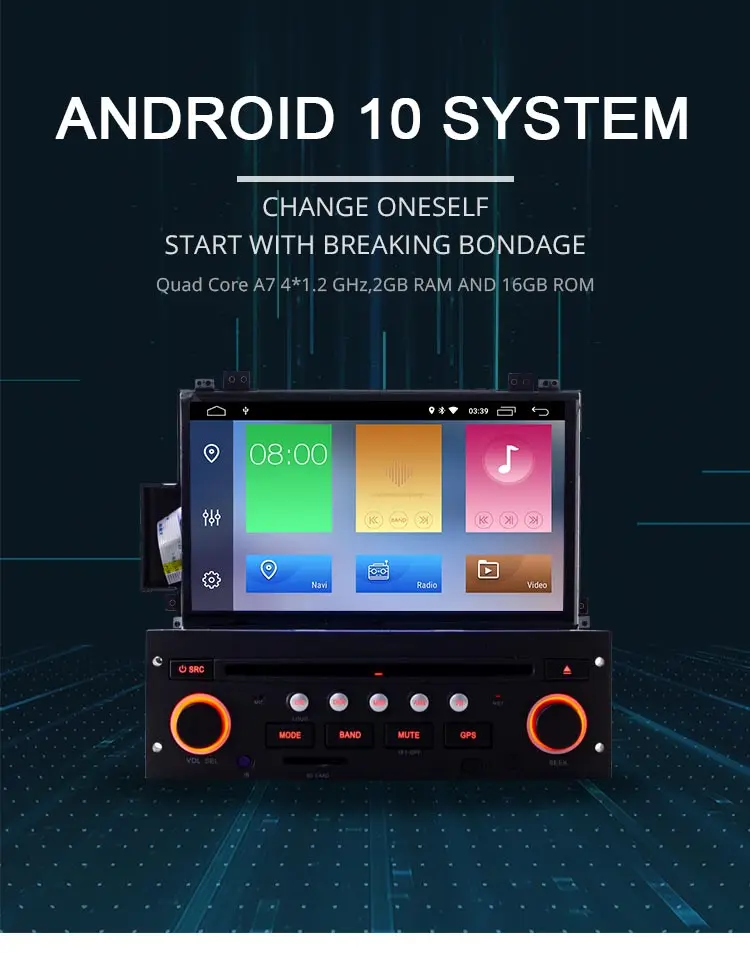 LJDA Android 10 автомобильный мультимедийный плеер для Citroen C5 1 Din автомагнитола автоаудио wifi gps навигация Стерео DVD CD руль