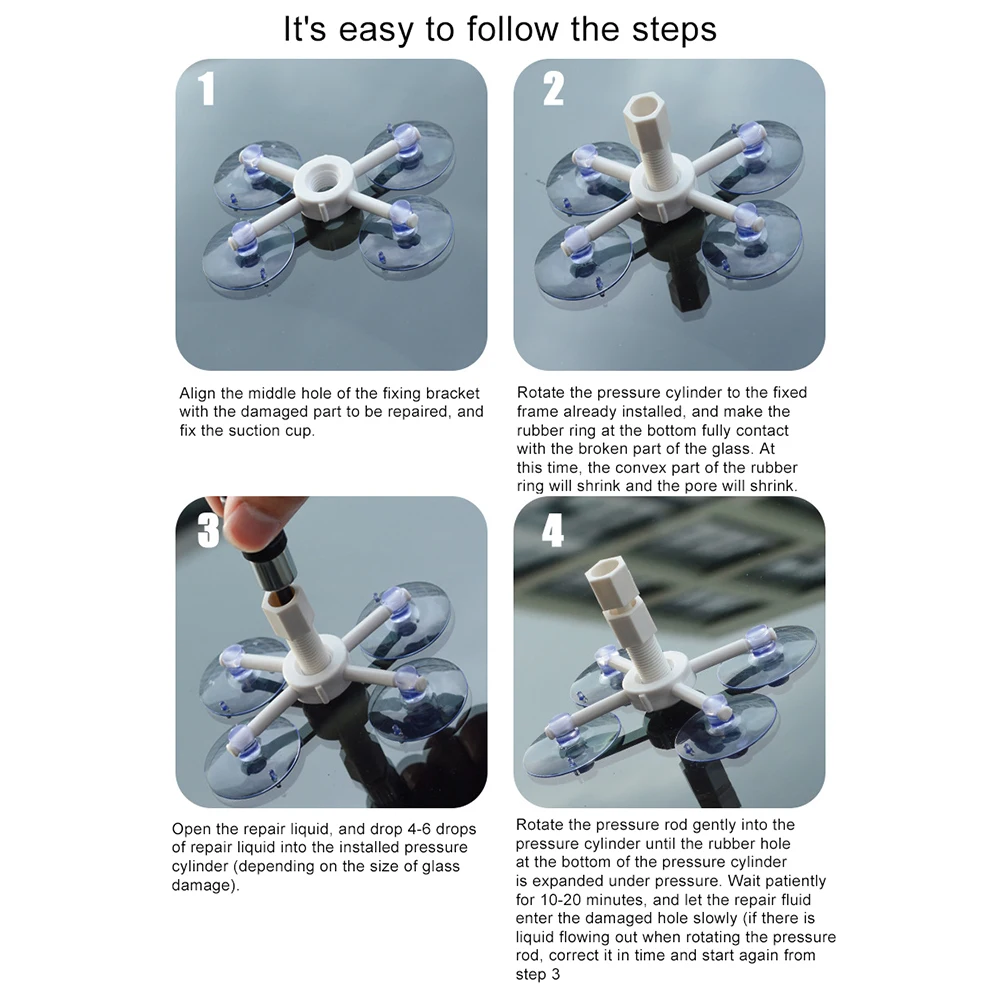 Набор для ремонта автомобильного стекла инструмент удаления царапин и трещин на