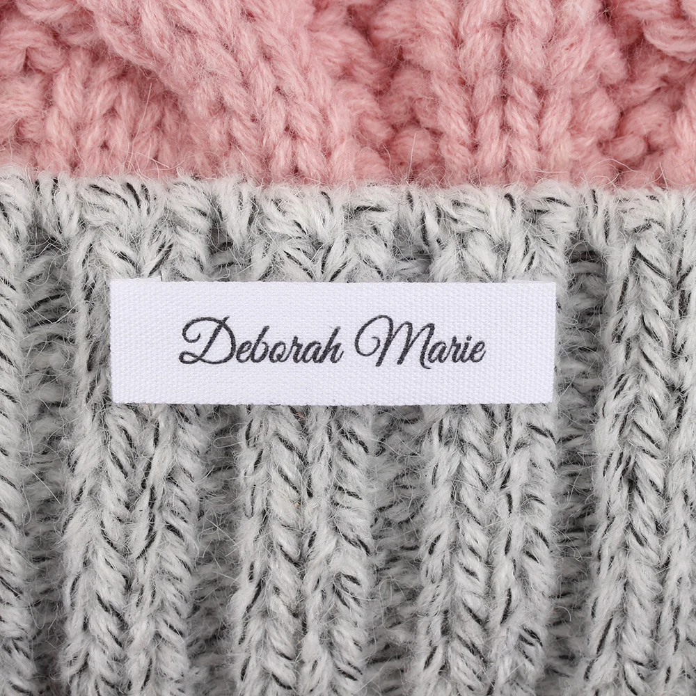 Этикетка из органического хлопка этикетка ткани ярлыки для шитья на заказ