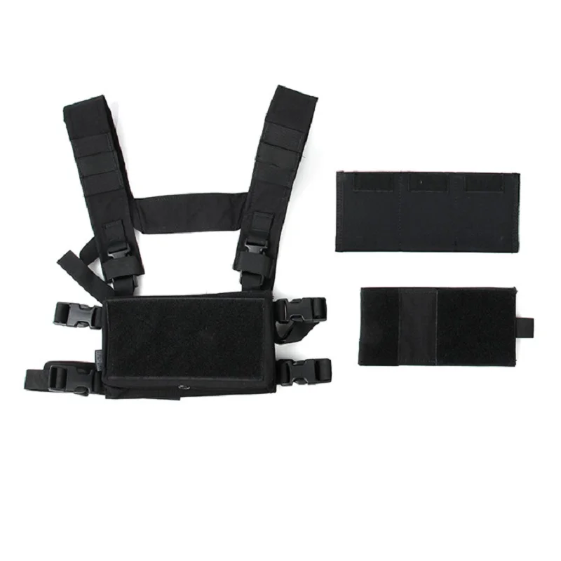 3121 BK Tactical Airsoft Lightweight Vest Modular Chest Rig -Set B