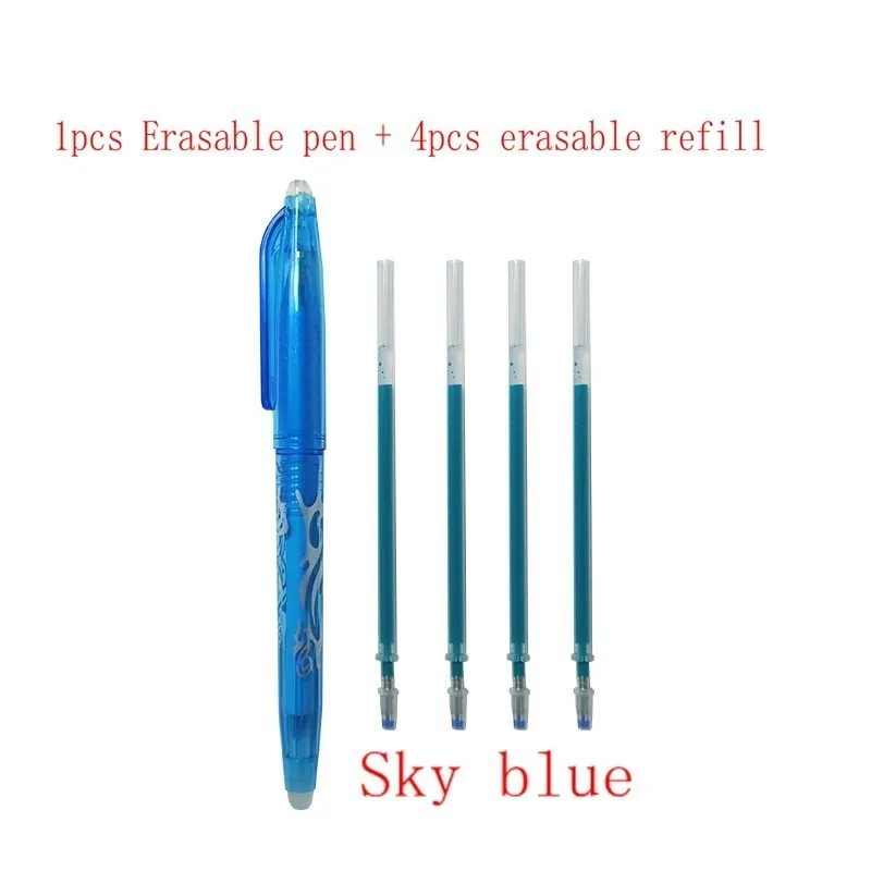 7 5 шт./компл. 0,5 мм стираемая ручка волшебный писать нейтральный ручка гелевая Цвета на выбор - Цвет: 7
