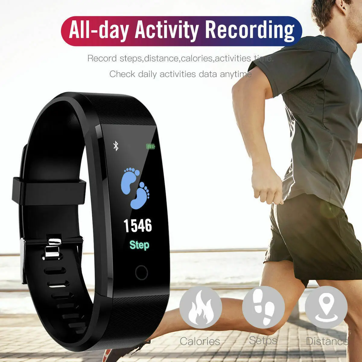 Умные часы для мужчин и женщин фитнес браслет с функцией отслеживания сердечного