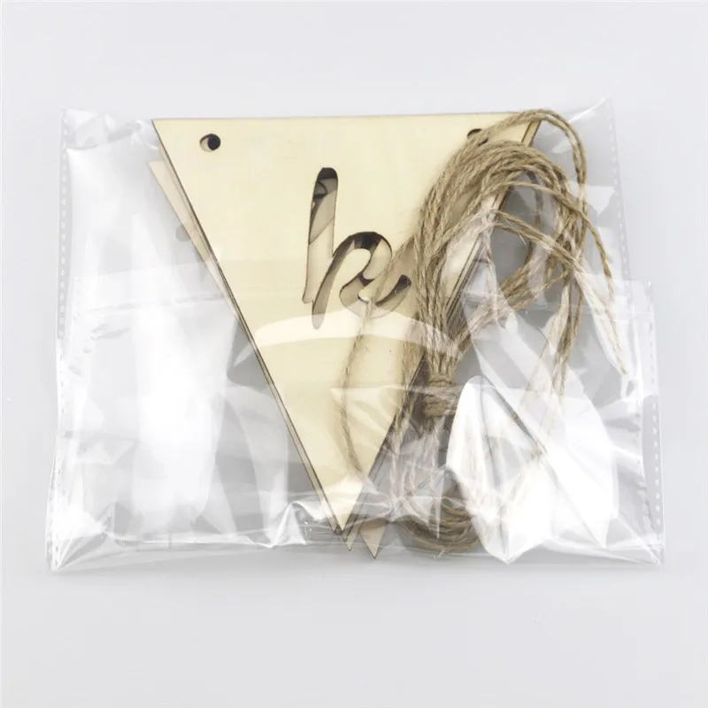 

QIJOYJU 1set EID MUBARAK Ramadan Wood Banner Garland Muslim Islamic Festival Ramadan Eid al-fitr Banner Decoration Supplies