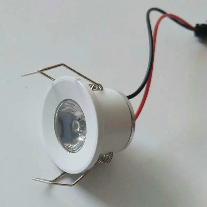 

mini led downlight spotlight 1W 3W round recessed led spot light showcase Cabinet lighting dimmable Ceiling Downlight 110v 220v