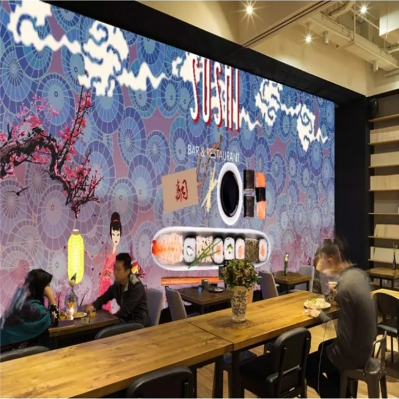 Японская кухня суши сашими морепродукты промышленный Декор Настенные обои 3D