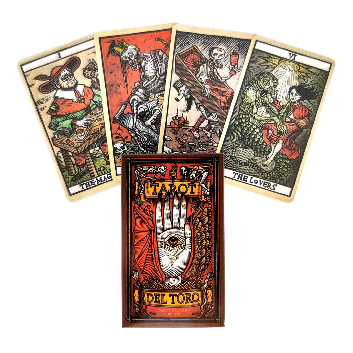 

2021 New Del Toro Tarot Cards And PDF Guidance Divination Deck Entertainment Parties Board Game Support Drop Shipping 78 Pcs/Box