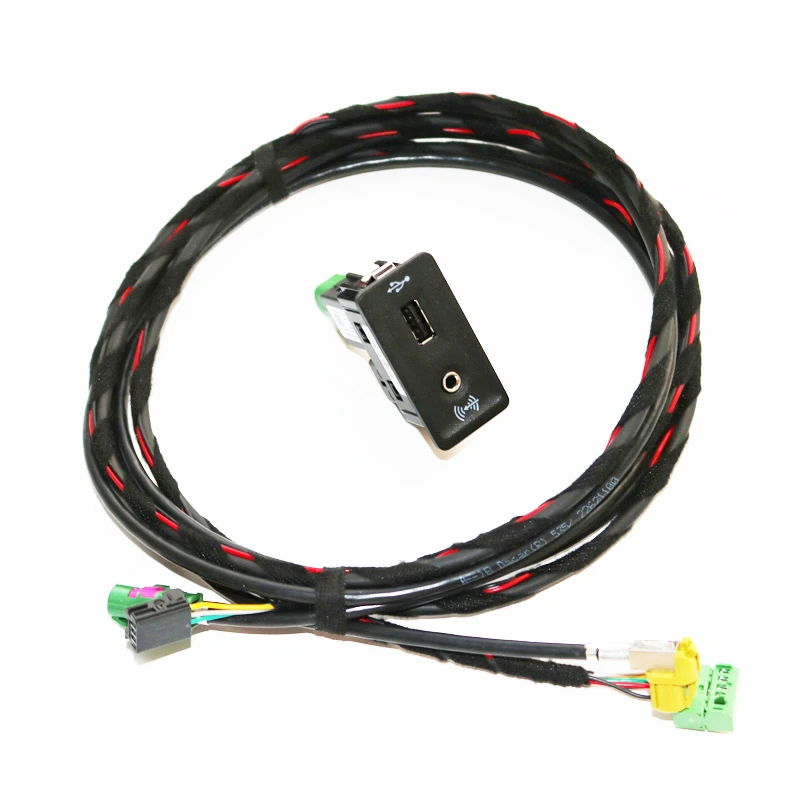 ELISHASTAR CarPlay MDI USB AMI установочная розетка Harnes для гольфа 7 MK7 5G0 035 222 E 5G0035222E